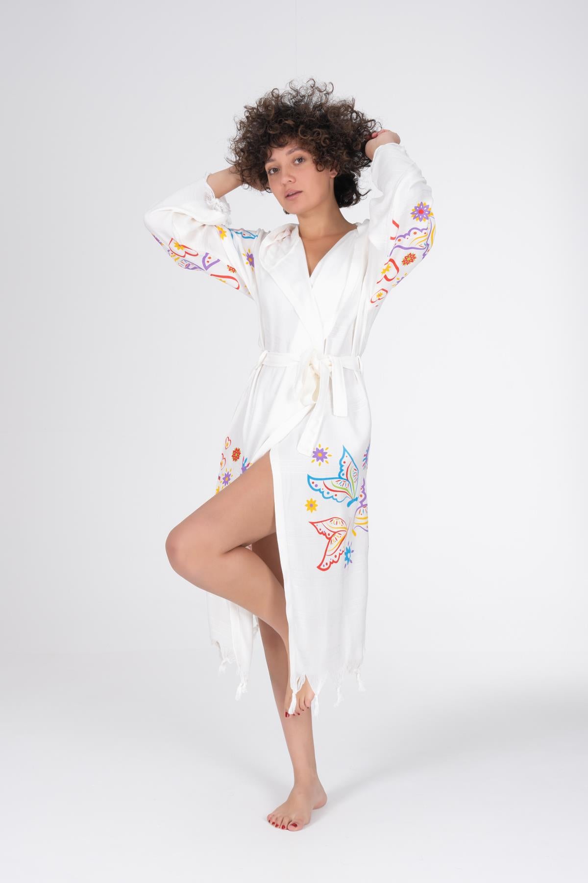 VAROL printed bamboo pesthemal beach dress